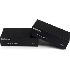 StarTech.com Extendeur HDBaseT HDMI via Cat5 – RS232 – IR – Ultra HD 4K – Étendeur HDMI – Transmetteur et récepteur – 100 m (ST121UTPHD2)(Rallonge HDMI de 100 6 m avec IR  série et Ethernet)