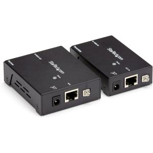 StarTech.com Extendeur HDBaseT HDMI via Cat5 – RS232 – IR – Ultra HD 4K – Étendeur HDMI – Transmetteur et récepteur – 100 m (ST121UTPHD2)(Rallonge HDMI de 64 m)