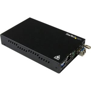 StarTech.com Module Convertisseur RJ45 Gigabit Ethernet sur Fibre Optique avec SFP Ouvert – 1000Mbps (ET91000SFP2C)(Gigabit LC)