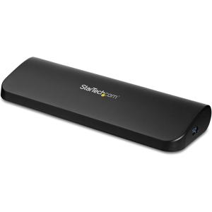 StarTech.com Station d&rsquo;Accueil pour PC Portable USB 3.0 à Double Écran avec HDMI/DVI/VGA, Hub 3x USB-A, GbE, Audio, Dock Universel Type-A pour Windows/macOS/ChromeOS – Conforme TAA (USB3SDOCKHDV)(HDMI | DVI | VGA |3 x USB 3.0)