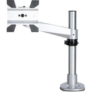 StarTech.com Support de Bureau pour Écran Unique – Support sur Pied Robuste pour Écrans Compatibles VESA Jusqu&rsquo;à 34&Prime;(8kg) – Support Ergonomique Réglable en Hauteur – Pince/Anneau (ARMPIVOTV2)(Argent)