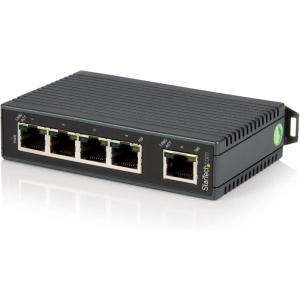 StarTech.com Switch Ethernet industriel non géré à 5 ports – Commutateur 10/100 à montage sur rail DIN – Switch réseau (IES5102)(Fast Ethernet (10/100 Mb/s))