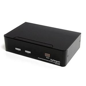 StarTech.com Switch KVM USB DVI à 2 ports – Commutateur écran clavier souris DVI avec audio et hub USB 2.0 – 1920×1200 (SV231DVIUA)(2 Port)