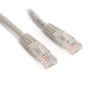 StarTech.com câble de raccordement Ethernet, catégorie 5e, 12,7 m, gris, câble catégorie 5e moulé (M45PATCH50GR)(gris)