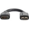 Rallonge pour câble HDMI de 15 cm – Cordon d&rsquo;extension HDMI Haute Vitesse Compatible 4K 60 Hz – Mâle vers Femelle (HD2MF6INL)(6in / 15 cm)