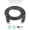 StarTech 6.6ft DisplayPort Cable w/Latches – Noir
