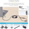 StarTech.com 10-Pack Dual-Access Laptop Lock, 6.5ft (2m) Keyed Alike and Combination Security Cable Lock for K-Slot Devices