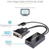 StarTech.com Adaptateur DVI vers DisplayPort – Alimentation USB – 1920 x 1200 – Convertisseur DVI vers DisplayPort – Adaptateur Vidéo – DVI-D vers DP (DVI2DP2)(DVI vers DisplayPort)