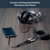 StarTech.com Adaptateur pour casque avec prises pour écouteur et microphone séparées – Mini-Jack 3,5mm 1x (M) 2x (F) – Noir (MUYHSMFF)(Cable)
