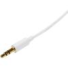 StarTech.com Câble slim audio stéréo de 3,5 mm (M/M) – 4,6 m – Connecteurs plaqués en or – Noir (MU15MMS)(3 ft/1 m)
