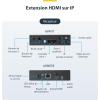 StarTech.com Kit extendeur HDMI via IP – Vidéo sur IP – Extender HDMI – Prolongateur HDMI avec support mur vidéo – 4K 30 Hz (ST12MHDLAN4K)