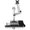 StarTech.com Poste de Travail Ergonomique pour Montage Mural – Bras Articulé Ergonomique pour Écran – Réglable en Hauteur & Plateau pour Clavier Rembourré – Écran 34&Prime; VESA
