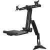 StarTech.com Support de bureau debout pour écran, clavier et souris (ARMSTSCP1)(1ms/HDMIx2/DP/HDR/haut-parleurs)
