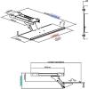 StarTech.com Support pour clavier informatique sous-bureau – Tiroir pour clavier adjustable – Plateau / tablette clavier (KBTRAYADJ)(Standard)