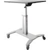 StarTech.com Bureau mobile – Poste de travail debout mobile – Hauteur réglable – Bureau roulant – Assis debout – Verrouillable (STSCART)(Assis-debout mobile)