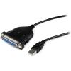 StarTech.com Câble Adaptateur de 1.80m USB vers 1 Port Parallèle DB25 pour Imprimante – 1x USB A Mâle – 1x DB-25 Femelle (ICUSB1284D25)(USB)