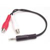 StarTech.com Câble slim audio stéréo de 3,5 mm (M/M) – 4,6 m – Connecteurs plaqués en or – Noir (MU15MMS)(6&Prime;)