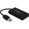 StarTech.com Hub SuperSpeed USB 3.0 avec 7 ports – 5Gbps – Concentrateur USB 3.0 avec adaptateur d&rsquo;alimentation (ST7300USB3B)(4-port)
