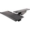 StarTech.com Support pour clavier informatique sous-bureau – Tiroir pour clavier adjustable – Plateau / tablette clavier (KBTRAYADJ)(Mouvement complet)
