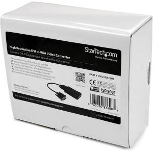 StarTech.com Adaptateur DVI vers DisplayPort – Alimentation USB – 1920 x 1200 – Convertisseur DVI vers DisplayPort – Adaptateur Vidéo – DVI-D vers DP (DVI2DP2)(DVI vers VGA)