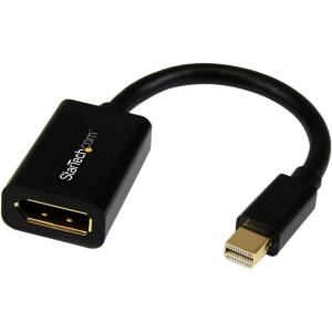 StarTech.com Adaptateur Mini DisplayPort vers DisplayPort – Vidéo UHD 4K x 2K – Convertisseur Mini DP vers DP – Adaptateur Mini DP vers DP 1.2 – mDP PC vers Moniteur/Affichage DP (MDP2DPMF6IN)(Black)