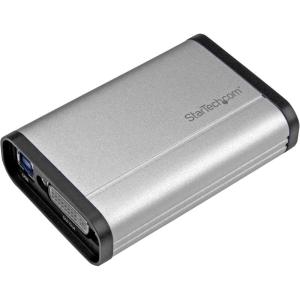 StarTech.com Boîtier d&rsquo;acquisition vidéo DVI haute performance par USB 3.0 – 1080p 60 fps – Aluminium (USB32DVCAPRO)(DVI)