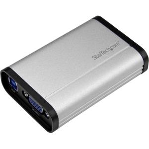 StarTech.com Boîtier d&rsquo;acquisition vidéo DVI haute performance par USB 3.0 – 1080p 60 fps – Aluminium (USB32DVCAPRO)(VGA)