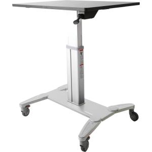 StarTech.com Bureau mobile – Poste de travail debout mobile – Hauteur réglable – Bureau roulant – Assis debout – Verrouillable (STSCART)(Assis-debout mobile)