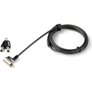 StarTech.com Câble de Verrouillage à clé de 2 m pour Ordinateur Portable – K-Slot, Nano, Wedge Slot(2 clés)