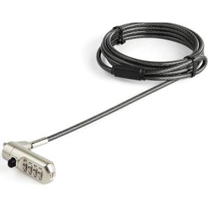 StarTech.com C‎âble de sécurité pour ordinateur portable – 2 m – Verrou à combinaison – Antivol Nano-Slot