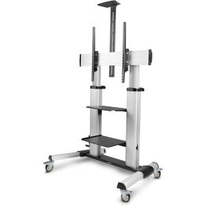 StarTech.com Chariot TV pour écran de 32 po à 75 po – Réglage de la hauteur sans effort (STNDMTV70)(Single TV with Hand Crank)