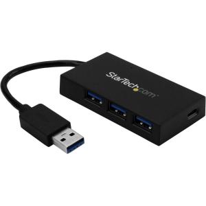 StarTech.com Hub SuperSpeed USB 3.0 avec 7 ports – 5Gbps – Concentrateur USB 3.0 avec adaptateur d&rsquo;alimentation (ST7300USB3B)(4-port)