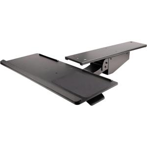 StarTech.com Support pour clavier informatique sous-bureau – Tiroir pour clavier adjustable – Plateau / tablette clavier (KBTRAYADJ)(Mouvement complet)