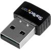 StarTech.com Mini adaptateur USB 2.0 réseau sans fil AC600 double bande – Clé USB WiFi 802.11ac 1T1R (USB433WACDB)(300 Mb/s N)