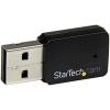 StarTech.com Mini adaptateur USB 2.0 réseau sans fil AC600 double bande – Clé USB WiFi 802.11ac 1T1R (USB433WACDB)(433 Mb/s AC)