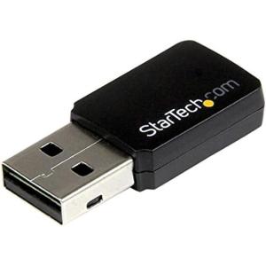 StarTech.com Mini adaptateur USB 2.0 réseau sans fil AC600 double bande – Clé USB WiFi 802.11ac 1T1R (USB433WACDB)(433 Mb/s AC)