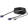 Cable KVM USB de 4,6 m para Consola de Montaje Armario Rack – Cable KVM VGA y USB – (RKCONSUV15)(15ft)