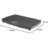 StarTech.com Planche d&rsquo;équilibre pour postes de travail debout avec surface de tapis souple – Plateau de freeman pour bureaux debout kiné – Repose-pied – gris BALBOARD